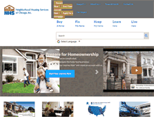 Tablet Screenshot of nhschicago.org